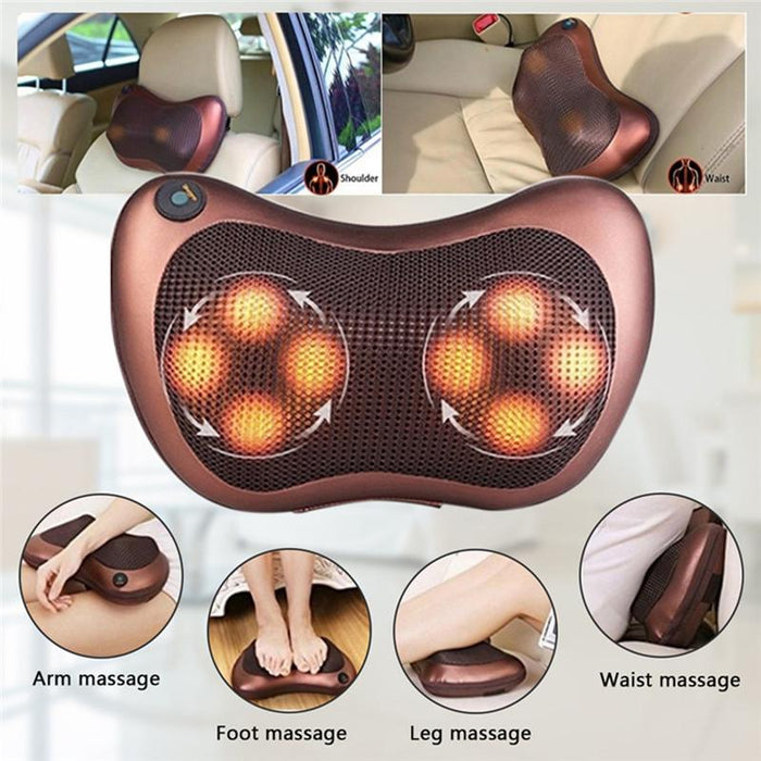 Electric Neck Massager Roller for Car or Home Use